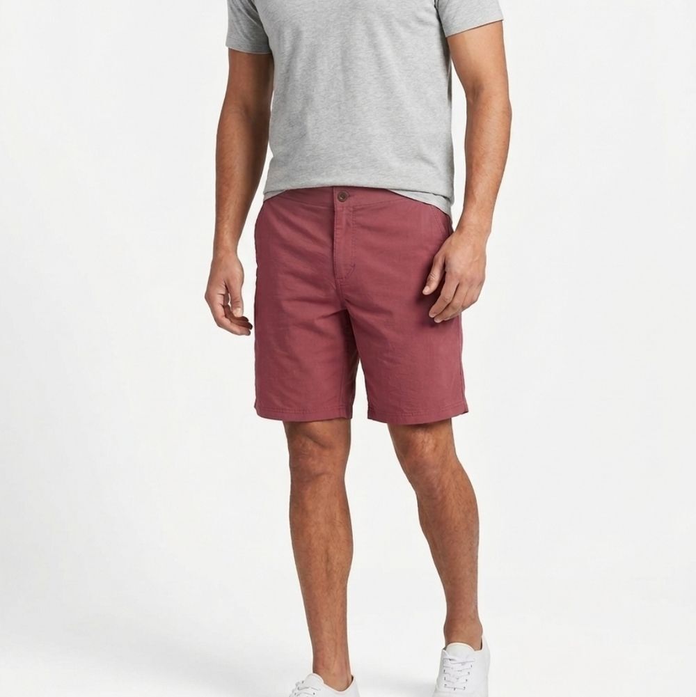 Horny Toad Toad&Co Technical Performance Hiking Shorts Mauve Red Stretch Size 32